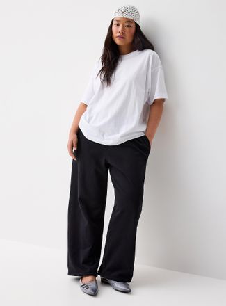 Twik Womens French terry wide-leg pant