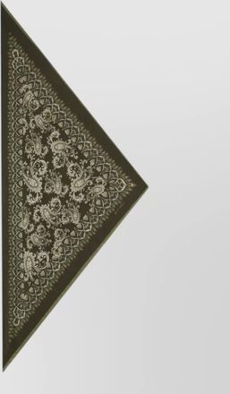 Etro silk printed triangle scarf