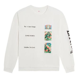 Li-Ning x Rooovie Graphic Long Sleeve T-shirt White AHSSB19-1