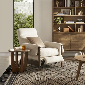 Castlery White Performance Recliner Armchair | Dean by Castlery