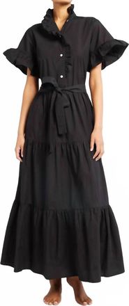 Mille Victoria Tiered Dress In Black