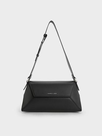 Charles & Keith Nasrin Geometric Shoulder Bag