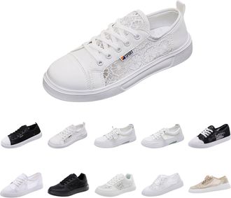 Generic Ladies shoesWomens Trainers Lace Traditional Soft Sole Orthopedic Shoes Mesh Breathable Flat Sports Sneakers Fashion Outdoor Running Trainer Non Slip 
