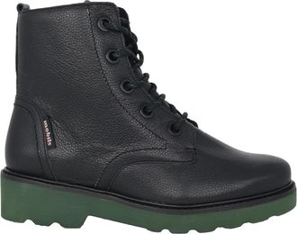 Mephisto Zwarte laars voor brede voeten - Dames - Veterlaarzen - Zwart - 37 EU - Schoenen