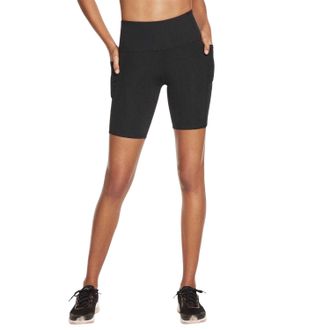 Skechers Go Walk-sportlegging met hoge taille voor dames (korte broek) (Zwart)