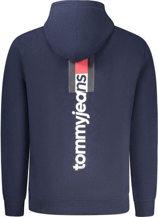 Tommy Hilfiger Logo-Embroidered Cotton Hoodie - Blue