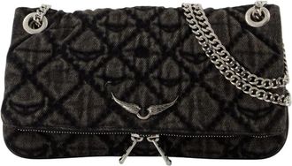 Zadig&Voltaire Rock II Katoen Ketting Portemonnee Grijs - Dames - Schoudertassen - Grijs - ONE Size - Katoen - Tassen