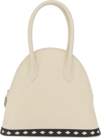 Saint Laurent Vintage Handbag Leather White Leather Handbag (Pre-Owned)