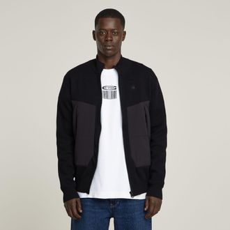 G-Star Mens G-Star RAW Alfresco Knitted Sweater - Black Cotton - Size Medium