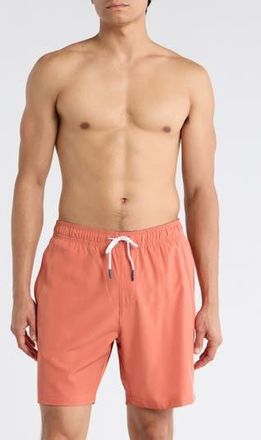 Trunks Surf & Swim Co. Comfort Lined Swim Shorts in Peach at Nordstrom Rack, Size X-Large