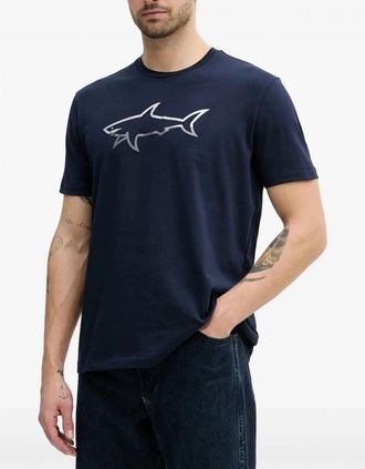 Paul & Shark Paul & Shark Mens Lightweight cotton Jersey T-shirt - Navy - Size: 38