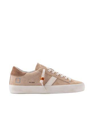 D.A.T.E. Hill Low Suede Sneakers in Beige