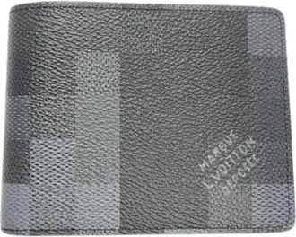 Louis Vuitton Pre-owned Wallets, male, Black, Size: ONE SIZE Pre-owned Slender wallet