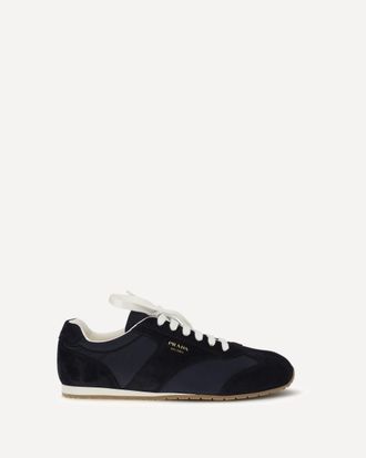 Prada Sneakers bicolor in pelle scamosciata e tessuto Man 6.5