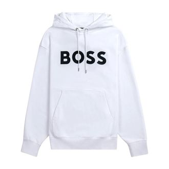 HUGO BOSS Hombre, Sudaderas, Blanco, Talla: L