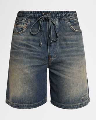 Amiri Men & apos;s Denim Drawstring Shorts