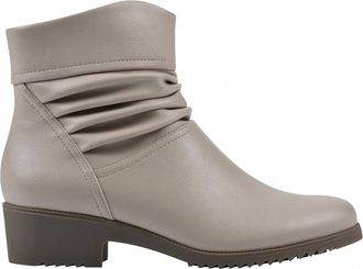 White Mountain Womens Durbon Cushioned Ankle Booties In Light Taupe Smooth