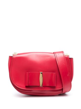 Ferragamo Vara shoulder bag - women - Calf Leather - One Size - Red