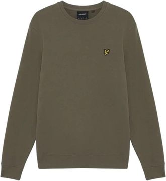 Lyle & Scott Crew Neck Sweatshirt - Heren - Sweatshirts - Groen - M - Katoen - Hoodies & sweatvesten