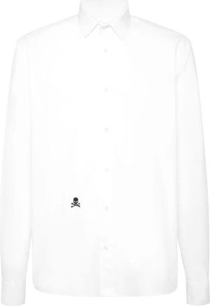 Philipp Plein Heren, Overhemden, Wit, Maat: 2XL Katoen