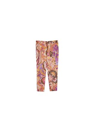 Etro Pink & orange paisley cigarette pants Size 26/66
