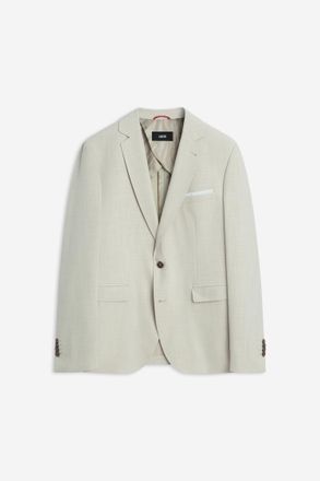 Cinque Sakko CINQUE CIDATA, Herren, Gr. 102, beige, Web, Obermaterial: 66% Polyester, 28% Viskose, 6% Elasthan, unifarben, regular fit h&uuml;ftbedeckend, V-Aussc