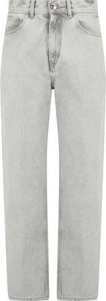 Moorer Selenia Straight Jeans - Dames - Regular Fit Jeans - Grijs - W27 - Katoen - Jeans