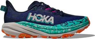 Hoka One One Womens Speedgoat 6 Shoes In Varsity Navy/meteor