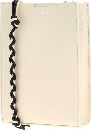 Jil Sander Womens Tangle Shoulder Bag Beige Calf