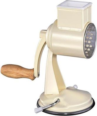 Zassenhaus Classic Drum Grater with Suction Base, 2 Grating Drums, Pestle, and Vegetable Cutter in Cream at Nordstrom
