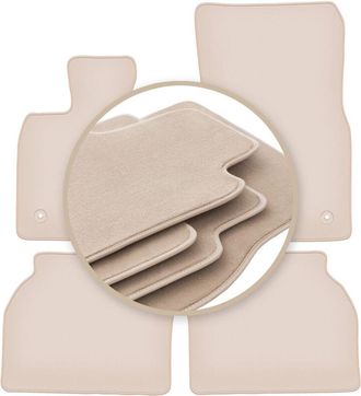 OEM Alfombrillas Beige Premium Para Bmw 5 Gt F07 Liftback 2009-2017