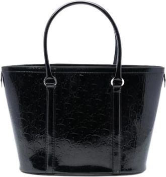 Dior Pre-owned Tote Bags, female, Black, Size: ONE SIZE Pre-owned Leather Tote