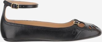 Chlo&eacute; gemischte Leder -Ballerina Flats