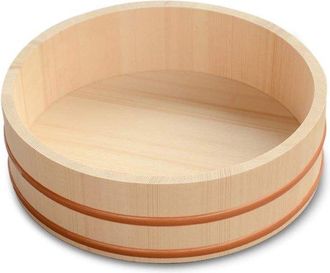 OEM Bol De Madera Para Arroz De Sushi De 27 Cm (10,6 Pulgadas) Bandeja Colgante Para Sushi Bol Para Mezclar Arroz
