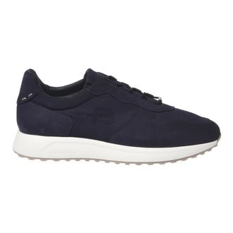 Baldinini Nubuck Sneaker - male - Baldinini - Sneakers - Blue - 9 1/2 UK - Shoes