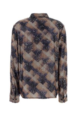 Dries Van Noten 2520107632316 401 Purple Exterior: Viscose Camicie Shirt