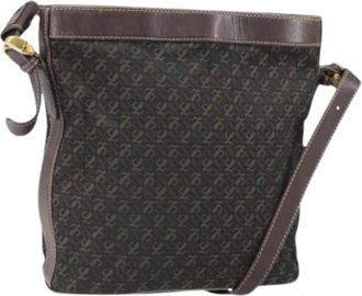 Loewe Pre-owned Cross Body Bags, female, Brown, Size: ONE SIZE Pre-owned Canvas Shoulder Bag
