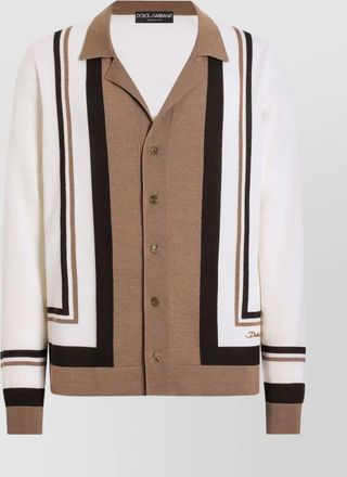 Dolce & Gabbana wool cardigan with dg embroidery