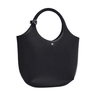 Courr&egrave;ges Handbags, female, Black, Size: ONE SIZE Handbags