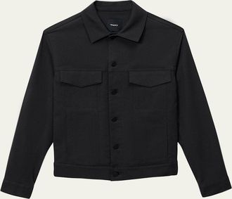 Theory Mens The River Jacket in Neoteric Twill