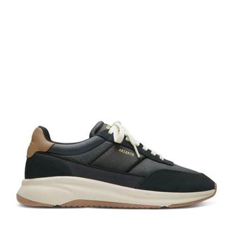 Axel Arigato Black Genesis Neo Runner Leather Suede Accents Sneakers