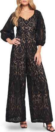 Flying Tomato Lace Jumpsuit in Black at Nordstrom Rack, Size Small