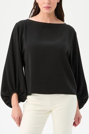 Trina Turk Ursa 2 Boat Neck Top in Black at Nordstrom, Size Xx-Large