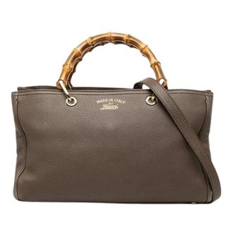 Gucci Pre-owned Bamboo Shopper - - Pre-owned - Donna - Marrone - ONE SIZE