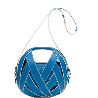 Perrin Paris Le Petit Panier Xbody in Azur /White at Nordstrom
