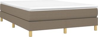 vidaXL Cama Sin Colch&oacute;n Tela Gris Taupe 140x190 Cm Vidaxl