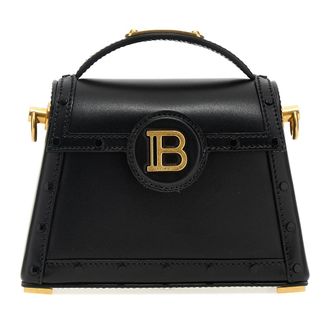 Balmain Small B-Buzz Dynasty Handtas - Dames - Handtassen - Zwart - ONE Size - Leer - Tassen