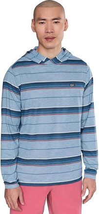 Salty Crew Seaway UV Hoodie Mens Clothing Mineral Blue : 2XL, Elastane/Polyester