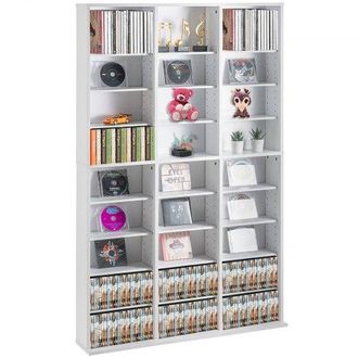 OEM Medienaufbewahrungsschrank, 9-lagiges Dvd-regal F&uuml;r Bis Zu 756 Cds, Verstellbare Cd-regale Mit 27 F&auml;chern, Sch&uuml;tzt Und Organisiert Musik-, Film-, Vide
