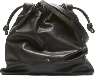 N&deg;21 Eva Leren Tas - Dames - Schoudertassen - Zwart - ONE Size - Leer - Tassen